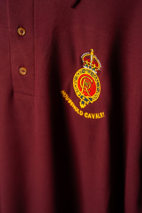 Maroon Household Cavalry Polo Shirt - Image 2