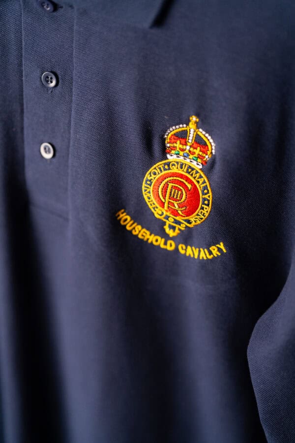 Navy Blue Household Cavalry Polo Shirt - Image 2