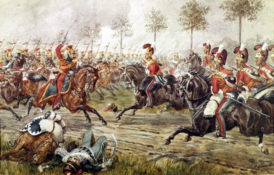 The Charge of the 1st Life Guards at Genappe